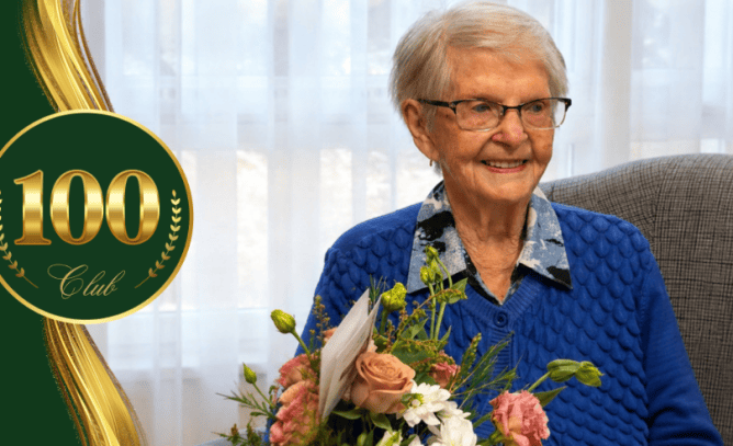 Kathleen (Nell) joins the 100 Club at Respect